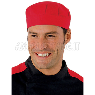 ISACCO CAPPELLO BOB ROSSO 65% POLYESTER  35% COTTON