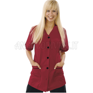 ISACCO CASACCA LUBECCA VERMIGLIO+NERO 65% POLYESTER  35% COTTON