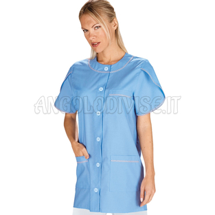 ISACCO CASACCA ALBERVILLE AZZURRO 4XL 65% POLYESTER  35% COTTON