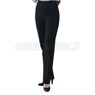 ISACCO PANTALONE DONNA NERO 100 % POLYESTER