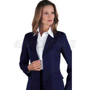 ISACCO GIACCA PORTLAND FODER. FRESCO LANA BLU 100% WOOL (LANA)