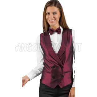 ISACCO GILET UNISEX DOPPIOPETTO LUREX 03 100 % POLYESTER