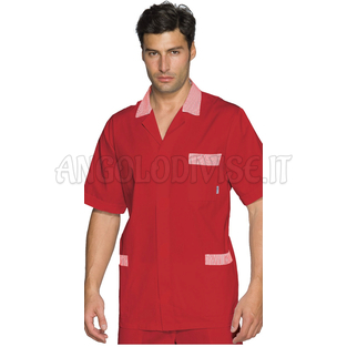 ISACCO CASACCA PETER M/M ROSSO+R.ROSSO 65% POLYESTER  35% COTTON