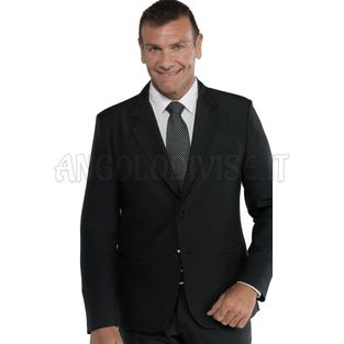 ISACCO GIACCA CLASSICA UOMO NERO 100 % POLYESTER
