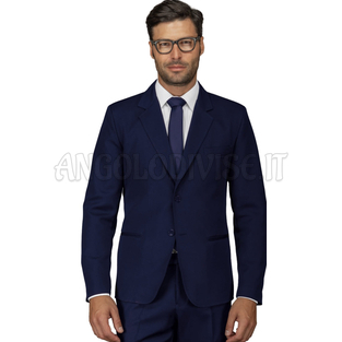 ISACCO GIACCA CLASSICA UOMO BLU 100 % POLYESTER