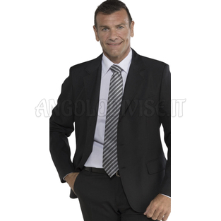 ISACCO GIACCA UOMO 3 BOTT. NERO 100 % POLYESTER