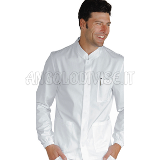ISACCO CASACCA CORFU' SUPER STRETCH BIANCO 97% COTTON  3% SPANDEX