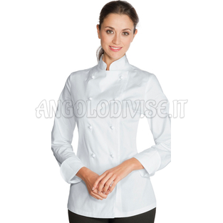 ISACCO GIACCA LADY SATIN BIANCO 100% COTTON  SATIN  NO STIRO