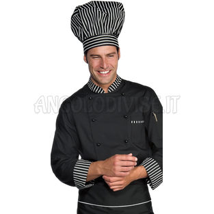 ISACCO GIACCA CUOCO LONDRA CHEF 65% POLYESTER  35% COTTON
