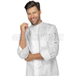 ISACCO GIACCA BILBAO SATIN BIANCO 100% COTTON  SATIN  NO STIRO