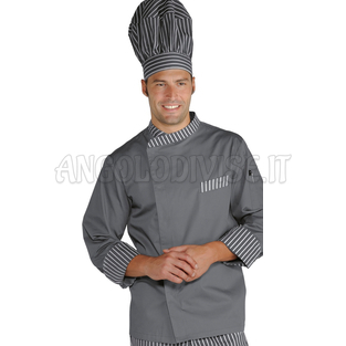 ISACCO GIACCA DURANGO GRIGIO+LONDRA 12 65% POLYESTER  35% COTTON