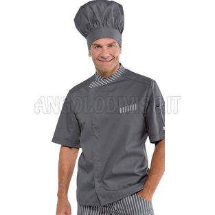 ISACCO GIACCA DURANGO MEZZA MANICA GRIGIO+LONDRA 12 65% POLYESTER  35% COTTON