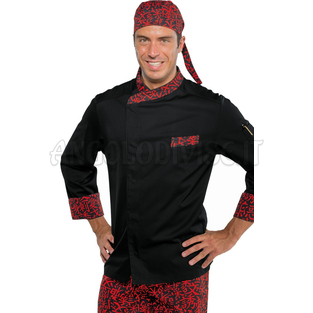 ISACCO GIACCA DURANGO NERO+SUSHI 07 65% POLYESTER  35% COTTON