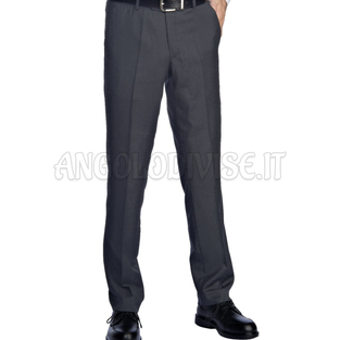 ISACCO PANTALONE UOMO S/PINCES STRETCH LANA FODER. ANTRACITE 54% POLYESTER 44% WOOL (LANA) 2% SPANDEX