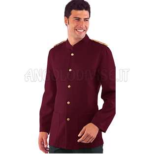 ISACCO COREANA CON TRECCE BORDEAUX 100 % POLYESTER