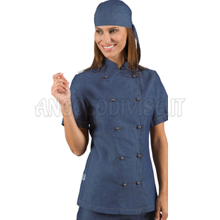 ISACCO GIACCA LADYCHEF  M/M JEANS 100 % COTTON