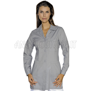 ISACCO CASACCA MARBELLA GRIGIO 65% POLYESTER  35% COTTON