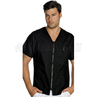 ISACCO CASACCA MILANO NERO 65% POLYESTER  35% COTTON