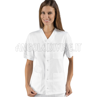 ISACCO CASACCA ZUOZ M/M BIANCO 100 % COTTON