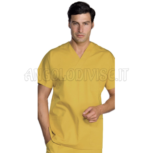 ISACCO CASACCA COLLO A V SOLE UNISEX 65% POLYESTER  35% COTTON