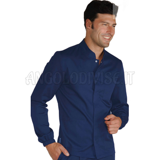 ISACCO CASACCA CORFU' BLU 65% POLYESTER  35% COTTON