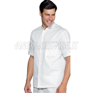 ISACCO GIACCA COREANA LAVORO BIANCO 100 % COTTON