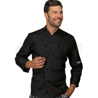 ISACCO GIACCA ALABAMA SLIM  EXTRALIGHT SUPER STRETCH NERO 97% COTTON  3% SPANDEX
