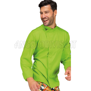 ISACCO GIACCA CUOCO BILBAO MELA 65% POLYESTER  35% COTTON