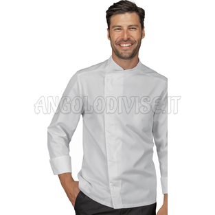 ISACCO GIACCA CUOCO BILBAO BIANCO 100 % COTTON