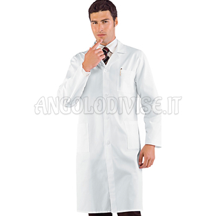 ISACCO CAMICE MEDICO M/M BIANCO CM 110 100 % COTTON