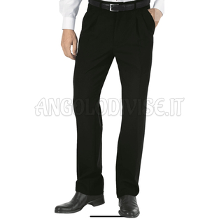 ISACCO PANTALONE UOMO NERO 100 % POLYESTER