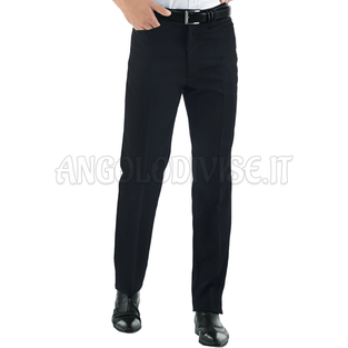 ISACCO PANTALONE UOMO CARRETTERA NERO 100 % POLYESTER