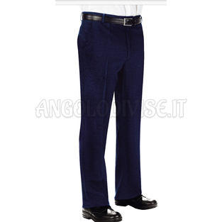 ISACCO PANTALONE UOMO S/PINCES BLU 100 % POLYESTER