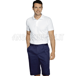 ISACCO PANTALONCINO BLU 65% POLYESTER  35% COTTON