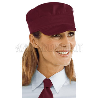 ISACCO CAPPELLO SAM BORDEAUX 65% POLYESTER  35% COTTON