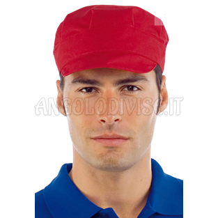 ISACCO CAPPELLO SAM ROSSO 65% POLYESTER  35% COTTON