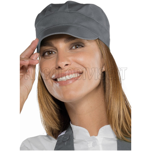 ISACCO CAPPELLO SAM GRIGIO 65% POLYESTER  35% COTTON