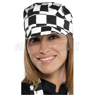 ISACCO CAPPELLO SAM SCACCO 100 % COTTON