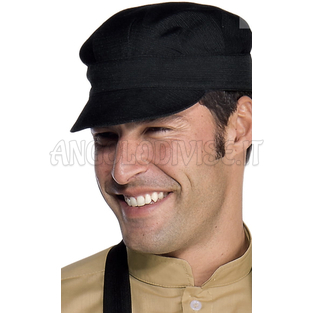 ISACCO CAPPELLO SAM NERO 55% POLYESTER 45% COTTON