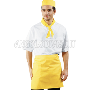 ISACCO GREMBIULE VITA CM 70X46 C/TASCA GIALLO 65% POLYESTER  35% COTTON