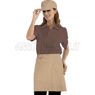ISACCO GREMBIULE VITA CM 70X46 C/TASCA BISCOTTO 65% POLYESTER  35% COTTON