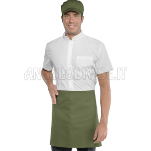ISACCO GREMBIULE VITA CM 70X46 C/TASCA MILITARE 65% POLYESTER  35% COTTON