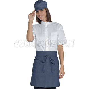 ISACCO GREMBIULE VITA CM 70X46 C/TASCA JEANS 100 % COTTON