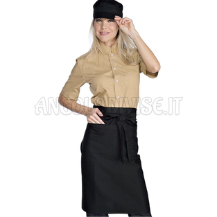 ISACCO GREMBIULE GUADALUPE NERO 55% POLYESTER 45% COTTON