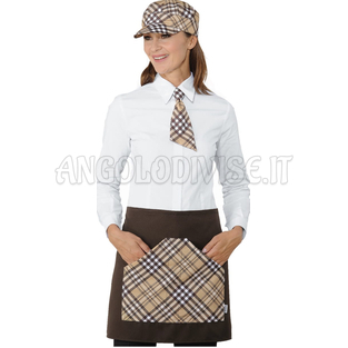 ISACCO GREMBIULE ORLEANS MORO/TARTAN 415 100 % POLYESTER