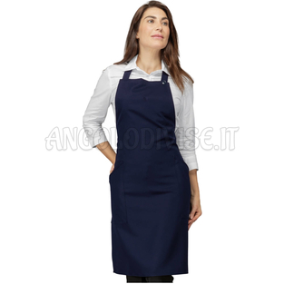 ISACCO GREMBIULE CHAMPAGNE BLU 100 % POLYESTER