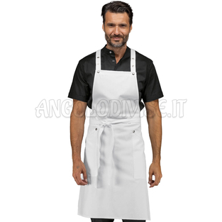 ISACCO GREMBIULE WATSON BIANCO 100 % COTTON