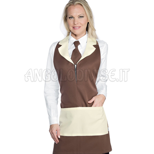 ISACCO MADEIRA CON ZIP CACAO/CREMA 100 % POLYESTER