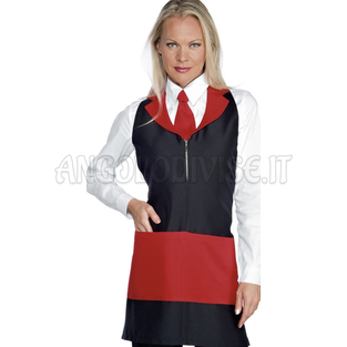 ISACCO MADEIRA CON ZIP NERO/ROSSO 100 % POLYESTER