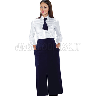ISACCO GREMBIULE VERSAILLES CON SPACCO BLU 100 % POLYESTER